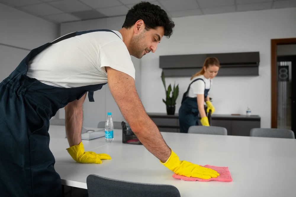 Deep sanitization and restoration of kitchen benchtops, tiles, and fittings